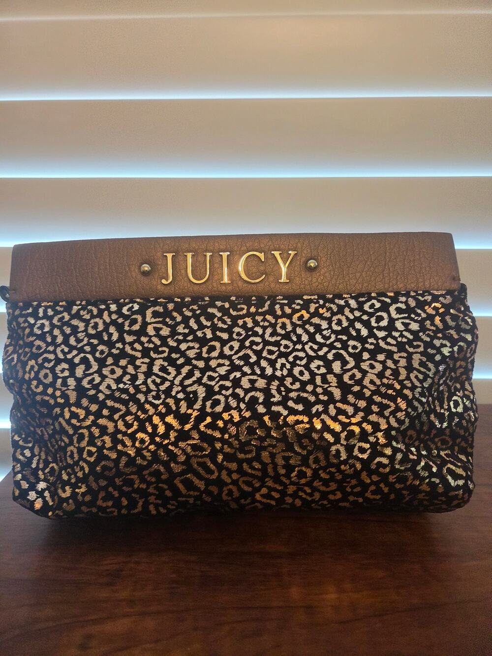 Juicy Couture Clutch faux leather leopard clutch